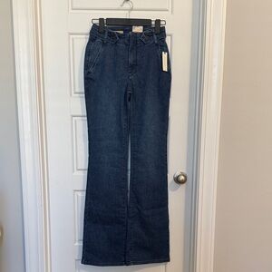 Pilcro Dark Blue Flare Jeans